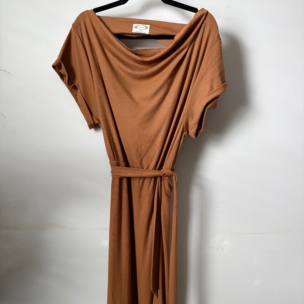 Tan dress